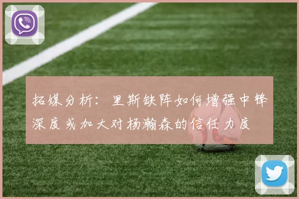 拓媒分析：里斯缺阵如何增强中锋深度或加大对杨瀚森的信任力度